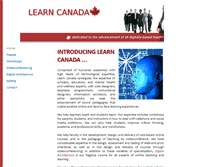 Tablet Screenshot of learncanada.org